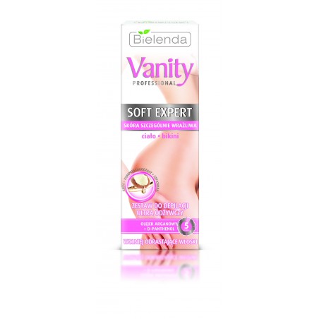 Bielenda Vanity Soft Expert Zestaw do depilacji ultra odżywczy ciało-bikini 100ml