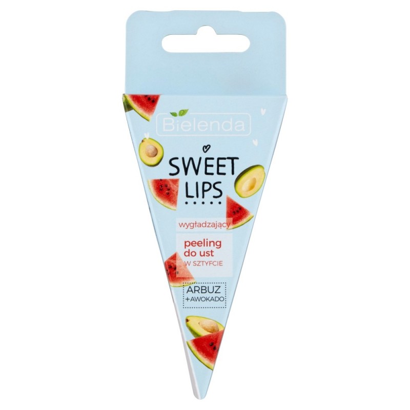 Bielenda Sweet Lips Peeling do ust wygładzający - Arbuz i Awokado  4.3g