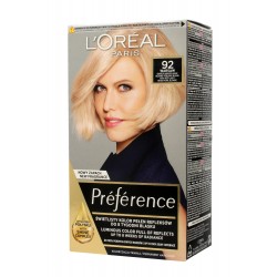 Loreal Preference Farba do włosów nr 92 Warsaw - bardzo bardzo jasny beżowo-perłowy blond  1op.